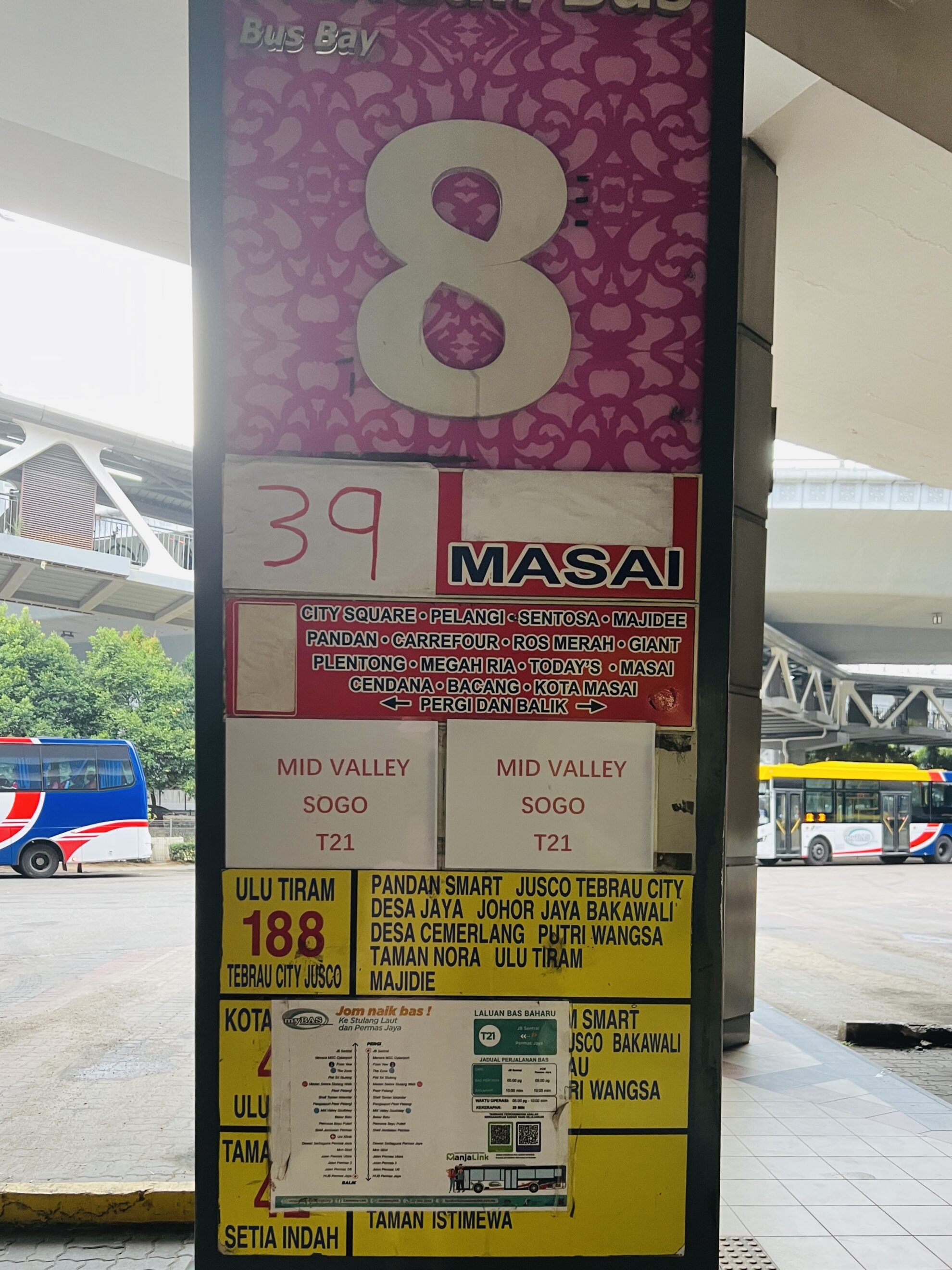 How To Take Bus From JB Sentral To Mid Valley Southkey